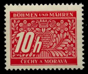 BÖHMEN MÄHREN PORTO Nr 2 postfrisch S51FB5A