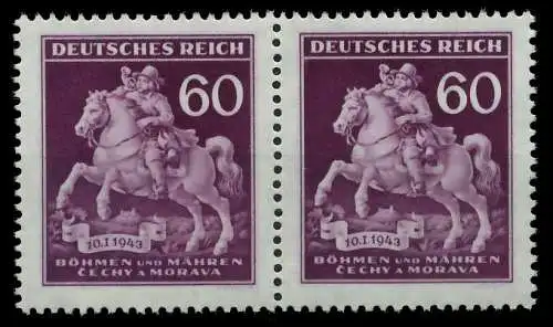 BÖHMEN MÄHREN 1943 Nr 113III + 113 postfrisch S6B4A62