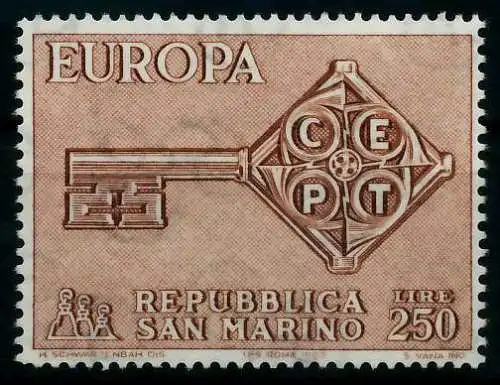 SAN MARINO 1968 Nr 913 postfrisch 9D18AE