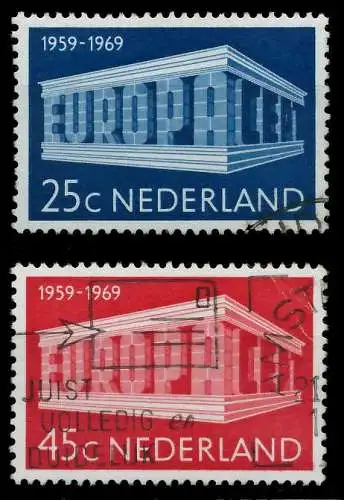 NIEDERLANDE 1969 Nr 920-921 gestempelt 9D1BD6