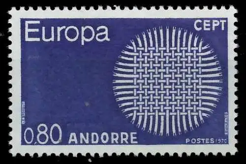 ANDORRA (FRANZ. POST) 1970 Nr 223 postfrisch SA5EBA2