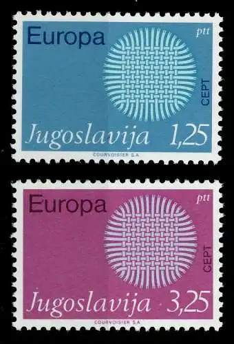 JUGOSLAWIEN 1970 Nr 1379-1380 postfrisch SA5ED02