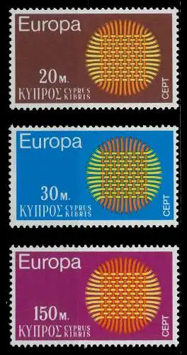 ZYPERN 1970 Nr 332-334 postfrisch SA6EAE6