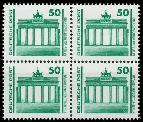 DDR DS BAUWERKE DENKMÄLER Nr 3346 postfrisch VIERERBLOC 025D06