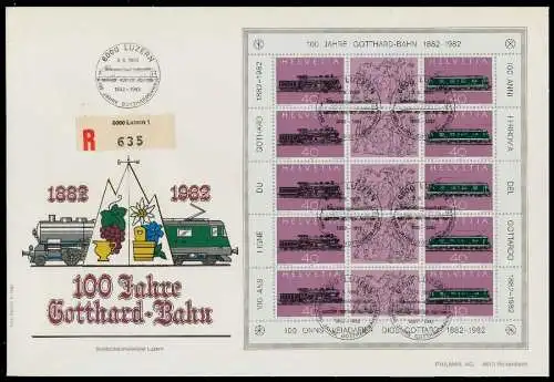 SCHWEIZ BLOCK KLEINBOGEN 1980-1989 Nr 1214-1215 026396