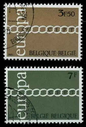 BELGIEN 1971 Nr 1633-1634 gestempelt 02C6AA