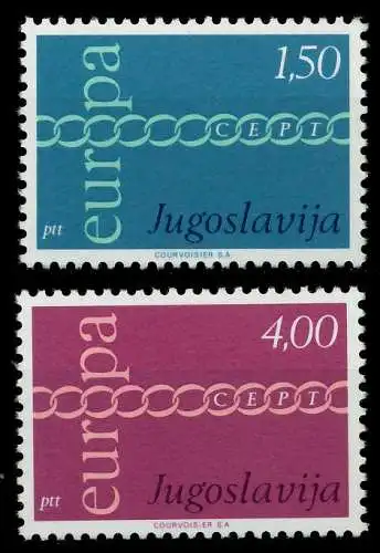 JUGOSLAWIEN 1971 Nr 1416-1417 postfrisch SAAA89A