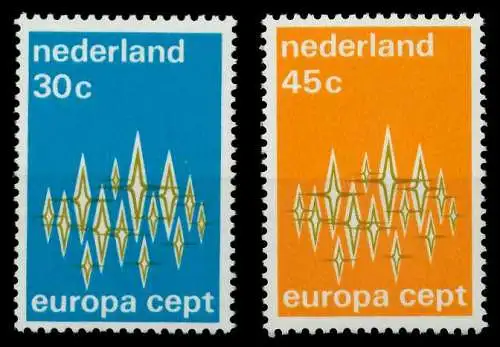 NIEDERLANDE 1972 Nr 987-988 postfrisch SAC2BB6