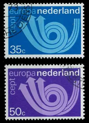 NIEDERLANDE 1973 Nr 1011-1012 gestempelt 04065E