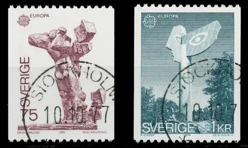 SCHWEDEN 1974 Nr 852-853 gestempelt 0450F2