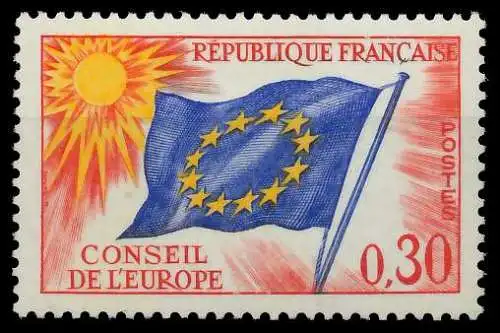 FRANKREICH DIENSTMARKEN EUROPARAT Nr 11 postfrisch SADFB52