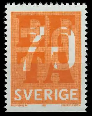 SCHWEDEN 1967 Nr 573Du postfrisch SAE9B62