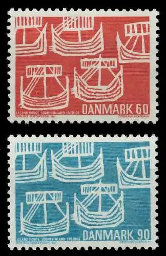 DÄNEMARK 1969 Nr 475-476 postfrisch SB041DA