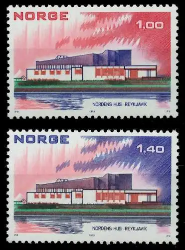 NORWEGEN 1973 Nr 662-663 postfrisch SB04406