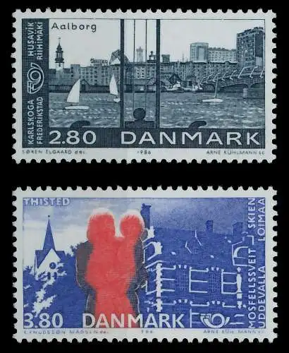 DÄNEMARK 1986 Nr 868-869 postfrisch SB048AA