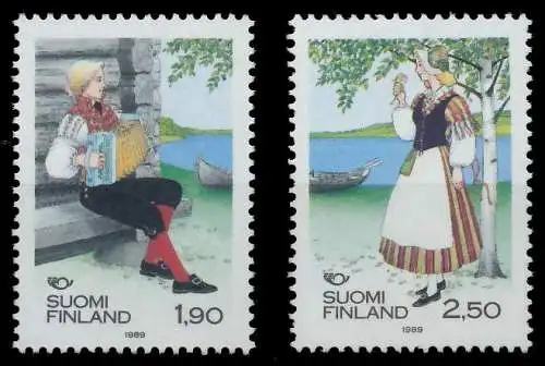 FINNLAND 1989 Nr 1084-1085 postfrisch SB0499E