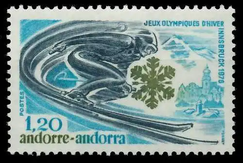 ANDORRA (FRANZ. POST) 1976 Nr 272 postfrisch SB14A12