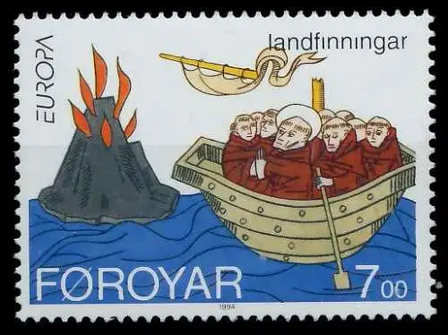 FÄRÖER 1994 Nr 261II postfrisch 08EA16