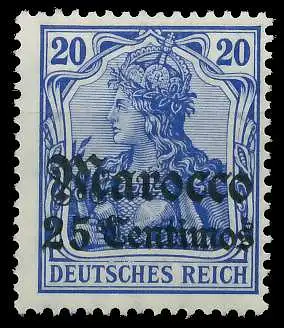 DEUTSCHE AUSLANDSPOSTÄMTER MAROKKO Nr 37a postfrisch 09AD9E