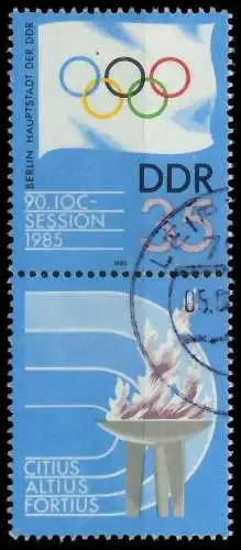 DDR ZUSAMMENDRUCK Nr SZd288 gestempelt SENKR PAAR 0A16EA