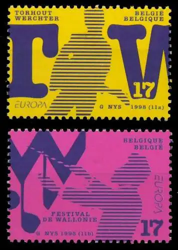 BELGIEN 1998 Nr 2810-2811 postfrisch 0B4A22