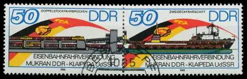 DDR ZUSAMMENDRUCK Nr WZd692 gestempelt WAAGR PAAR 0BB32E