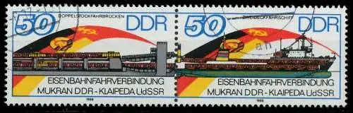 DDR ZUSAMMENDRUCK Nr WZd692 gestempelt WAAGR PAAR 0BB346