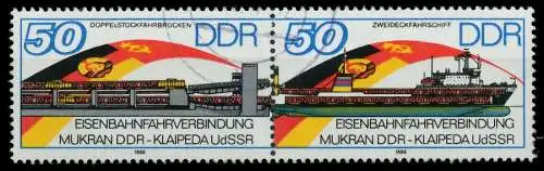 DDR ZUSAMMENDRUCK Nr WZd692 gestempelt WAAGR PAAR 0BB34A