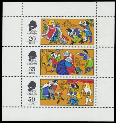 DDR BLOCK KLEINBOGEN Nr 2096-2098 URndgz postfrisch KLE SBB01FA