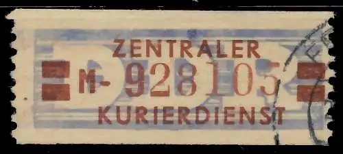 DDR DIENST WERTSTREIFEN Nr 21MI gestempelt 1CDA92