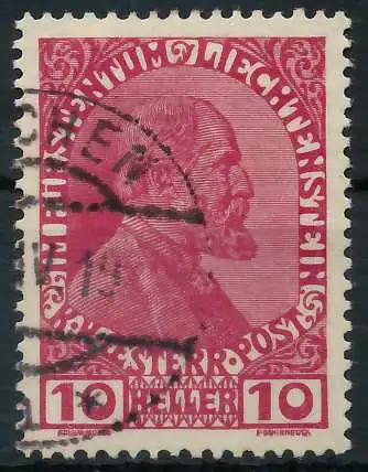 LIECHTENSTEIN 1917 Nr 6 gestempelt 28E046