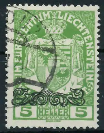 LIECHTENSTEIN 1920 Nr 11 gestempelt 28E05A