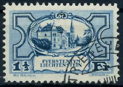 LIECHTENSTEIN 1925 Nr 71 gestempelt 28E12E