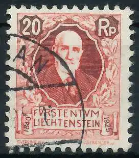 LIECHTENSTEIN 1925 Nr 73 gestempelt 28E152