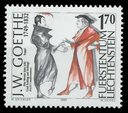 LIECHTENSTEIN 1999 Nr 1216 postfrisch 29853A