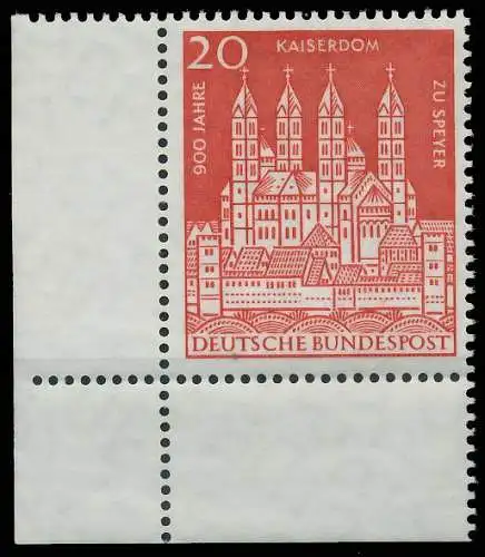 BRD BUND 1961 Nr 366 postfrisch ECKE-ULI 2F356A