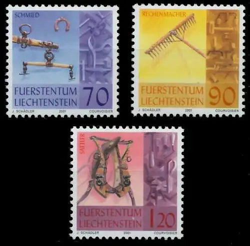 LIECHTENSTEIN 2001 Nr 1278-1280 postfrisch SEE197A