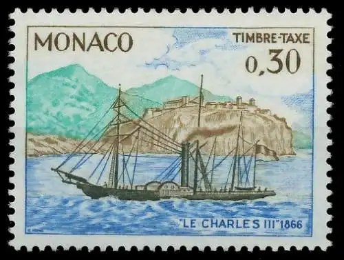 MONACO PORTOMARKEN Nr 66 postfrisch SF1127E