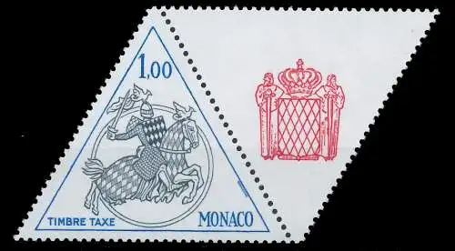 MONACO PORTOMARKEN Nr 74ZfRe postfrisch WAAGR PAAR 3BA5B6