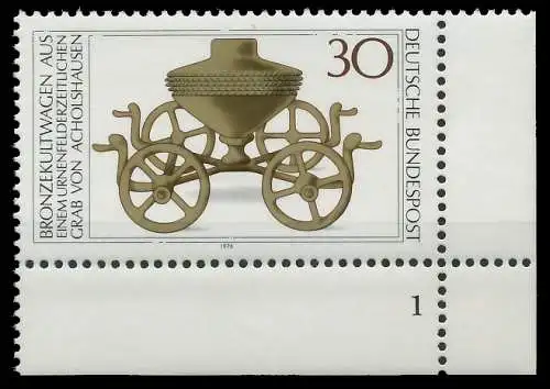 BRD BUND 1976 Nr 897 postfrisch ungebraucht FORMNUMMER 1 3D0BB2