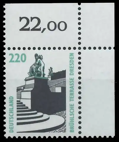 BRD BUND DS SEHENSWÜRDIGKEITEN Nr 1936 postfrisch ECKE- 3DA036