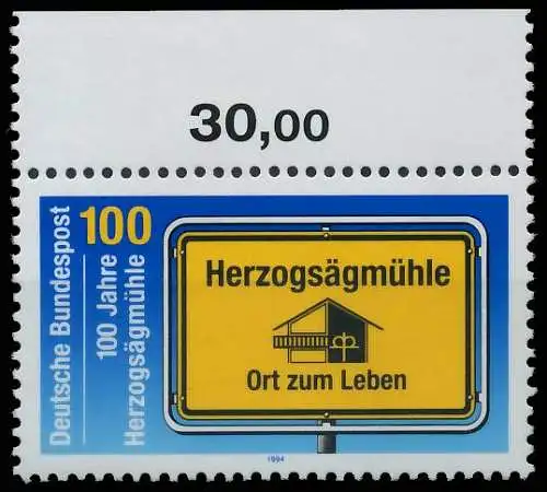 BRD BUND 1994 Nr 1740 postfrisch ORA 3DFC36