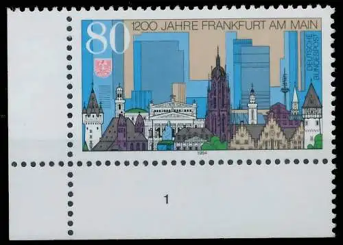 BRD BUND 1994 Nr 1721 postfrisch FORMNUMMER 1 3DFEA2