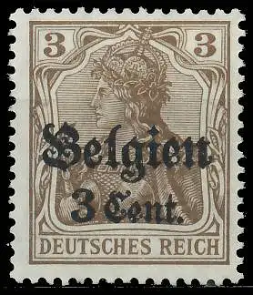 BES. 1WK LANDESPOST BELGIEN Nr 11b postfrisch gepr. 41E7DE