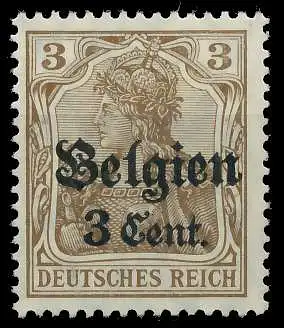 BES. 1WK LANDESPOST BELGIEN Nr 11aI postfrisch gepr. 41E826