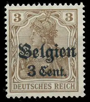 BES. 1WK LANDESPOST BELGIEN Nr 11aI postfrisch gepr. 41E82A