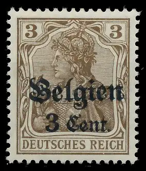 BES. 1WK LANDESPOST BELGIEN Nr 11aIII ungebraucht gepr. 41E856