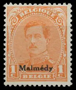 BELGISCHE BES.-POST MALMEDY Nr 1 ungebraucht 425C1A