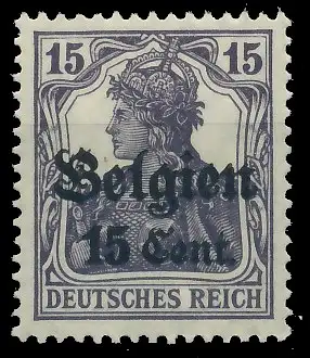 BES. 1WK LANDESPOST BELGIEN Nr 16bII postfrisch gepr. 43B052