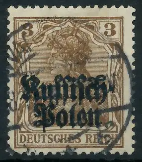 BES. 1WK D-POST IN POLEN Nr 1 gestempelt 44353E